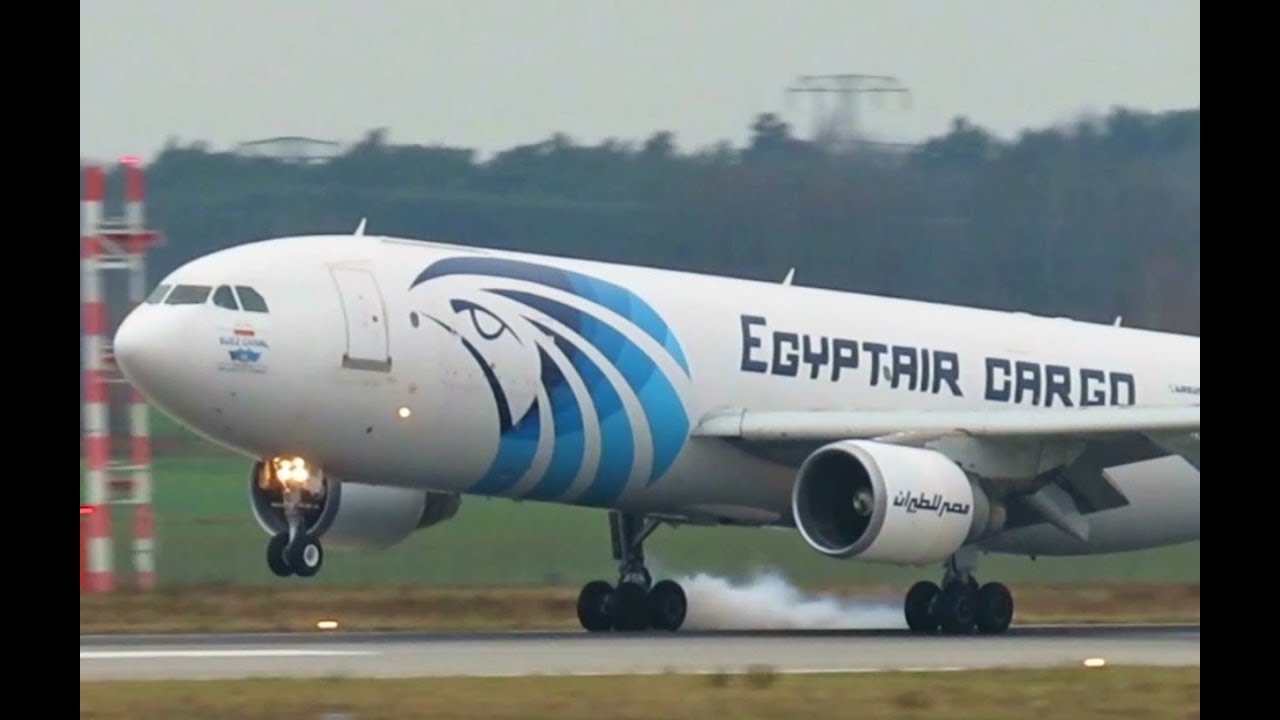 EgyptAir Cargo Airbus A300B4-622R(F) SU-GAS Landing in DRS