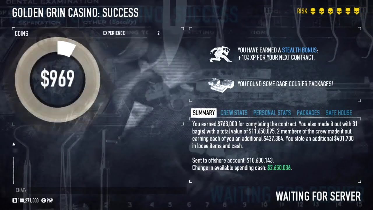 PAYDAY 2 - Golden Grin Casino Stealth (All Loot - DSOD) with Frostlander