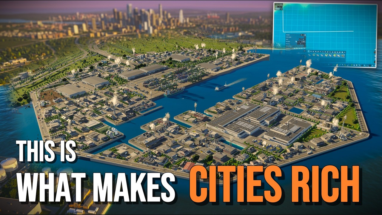 Этот дизайн порта обогащает города | Город Аквалис, эпизод 3 | Cities Skylines 2