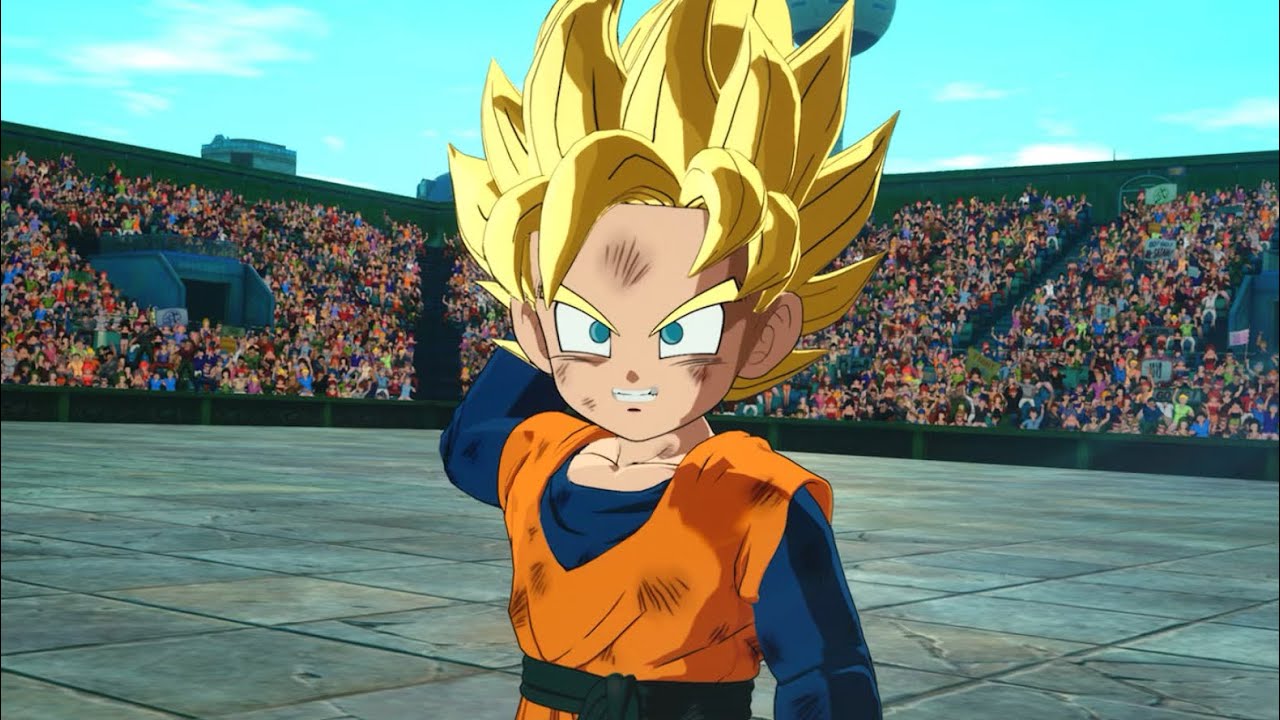 Взаимодействие Готена в Dragon Ball Sparking Zero такое милое😌