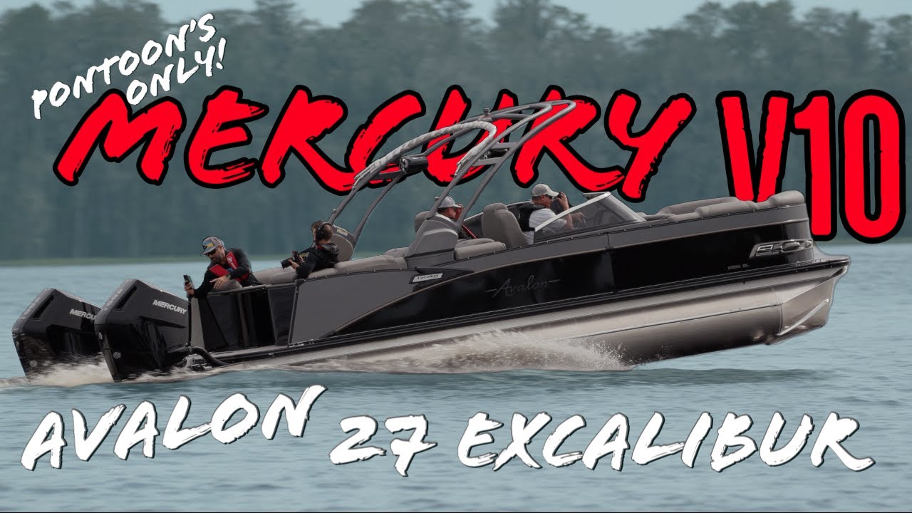 Avalon Luxury Pontoon Hitting 70+ with Twin @MercuryMarine V10's
