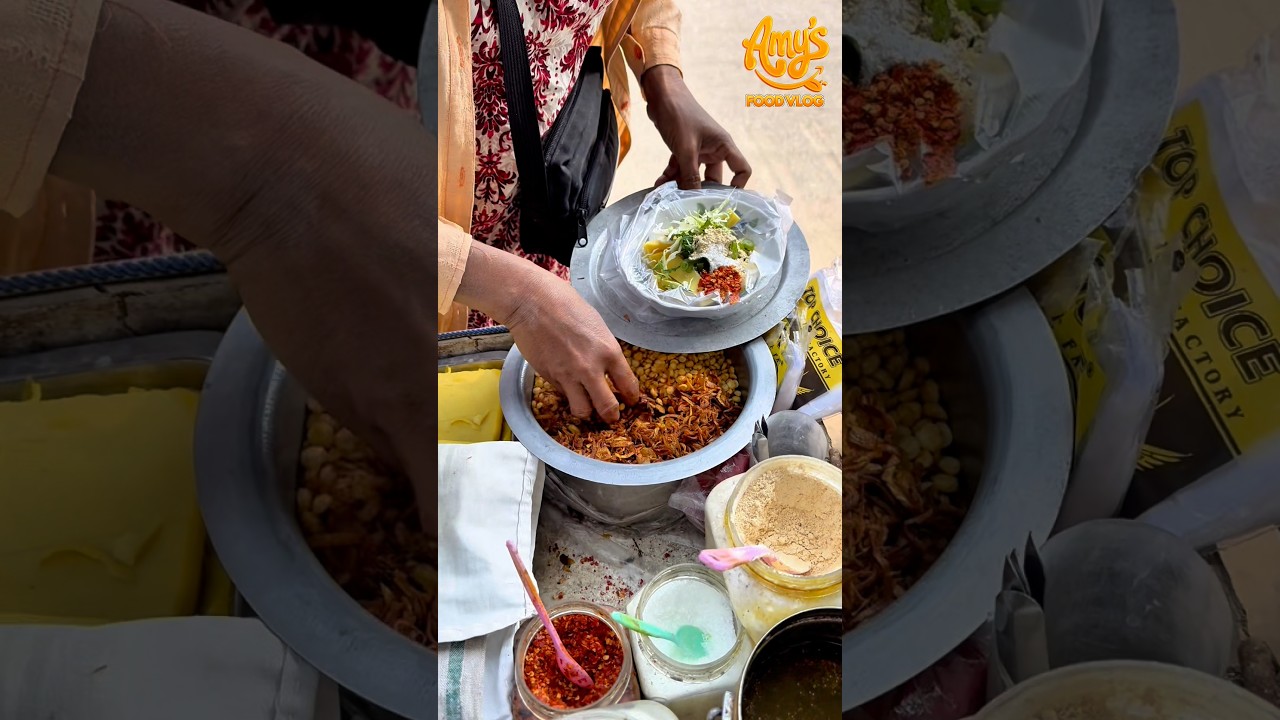 အမရပူရဘက်က တိုဟူးသုပ်သည်လေး #streetfood #asia #food #foodie #thailand #myanmar #rural #fyp #မြန်မာ