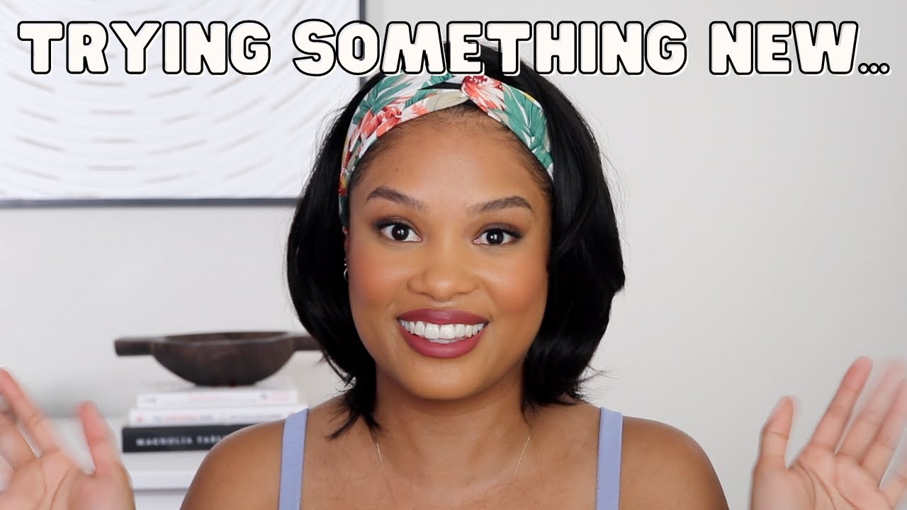 TRYING SOMETHING NEW WITH MY HAIR... AMAZON HEADBAND WIG?!
