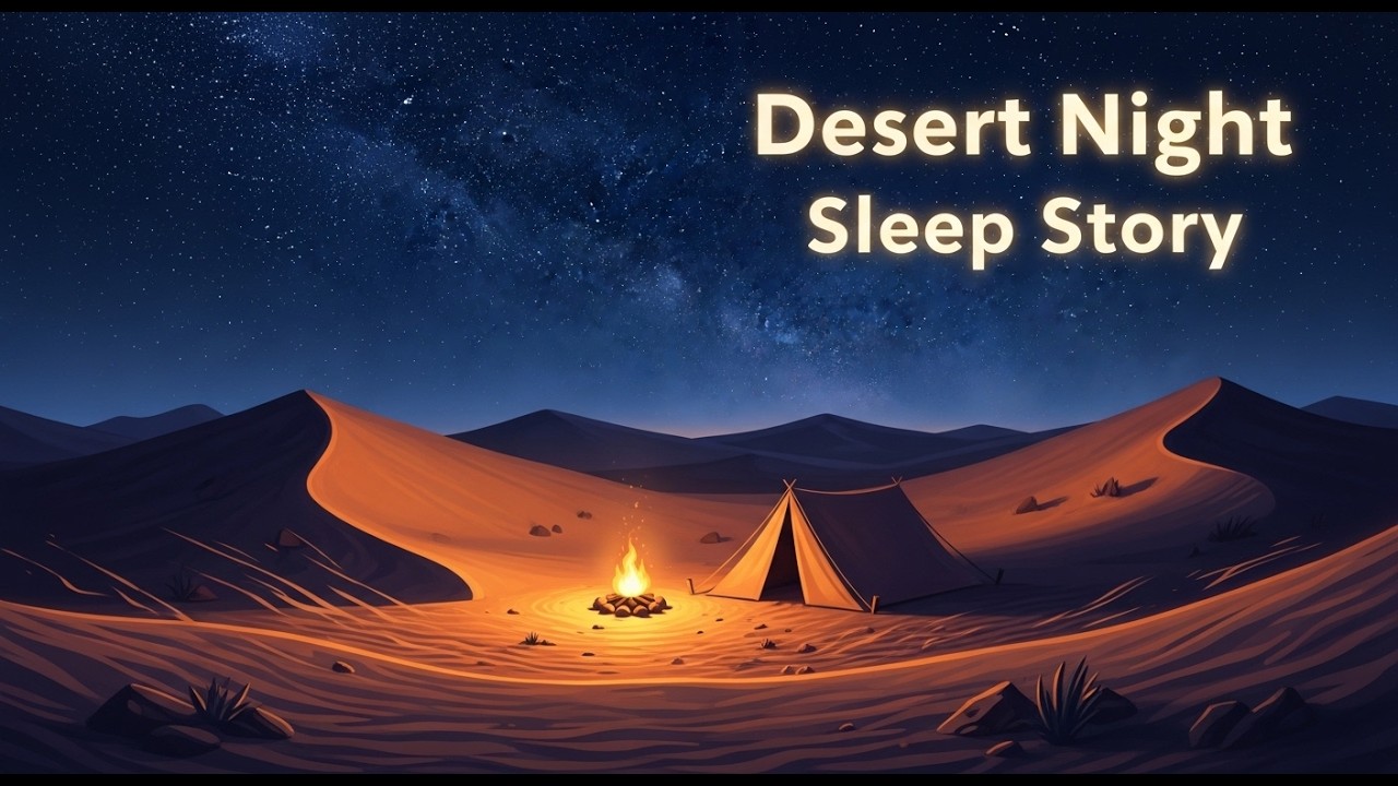A Peaceful Night in the Desert Under a Million Stars #sleep #bedtime #deep #calm #storytime #night