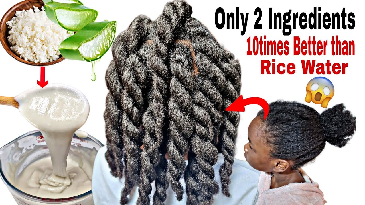 Hair growth treatment|Better than Rice Water!How I grew my hair extremely FAST with Rice & Aloe Vera