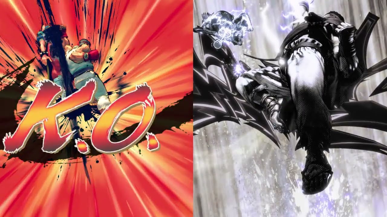 USF4 Metsu Shoryuken and SF6 Shin Shoryuken Side by Side Comparison