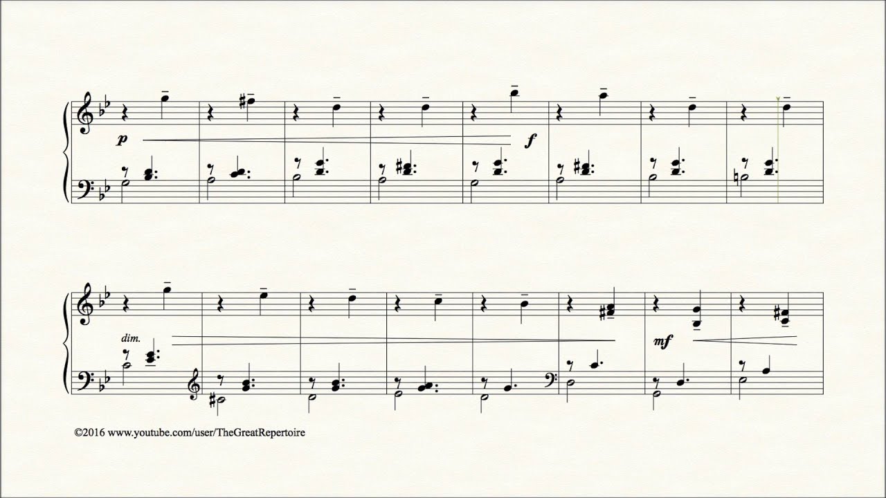 Tchaikovsky, Children's Album, Op 39, The sick doll
