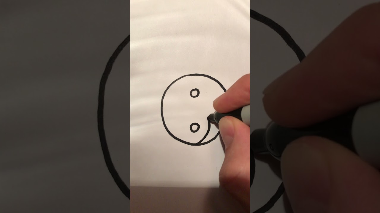 Как нарисовать Инь-Ян маркером!
