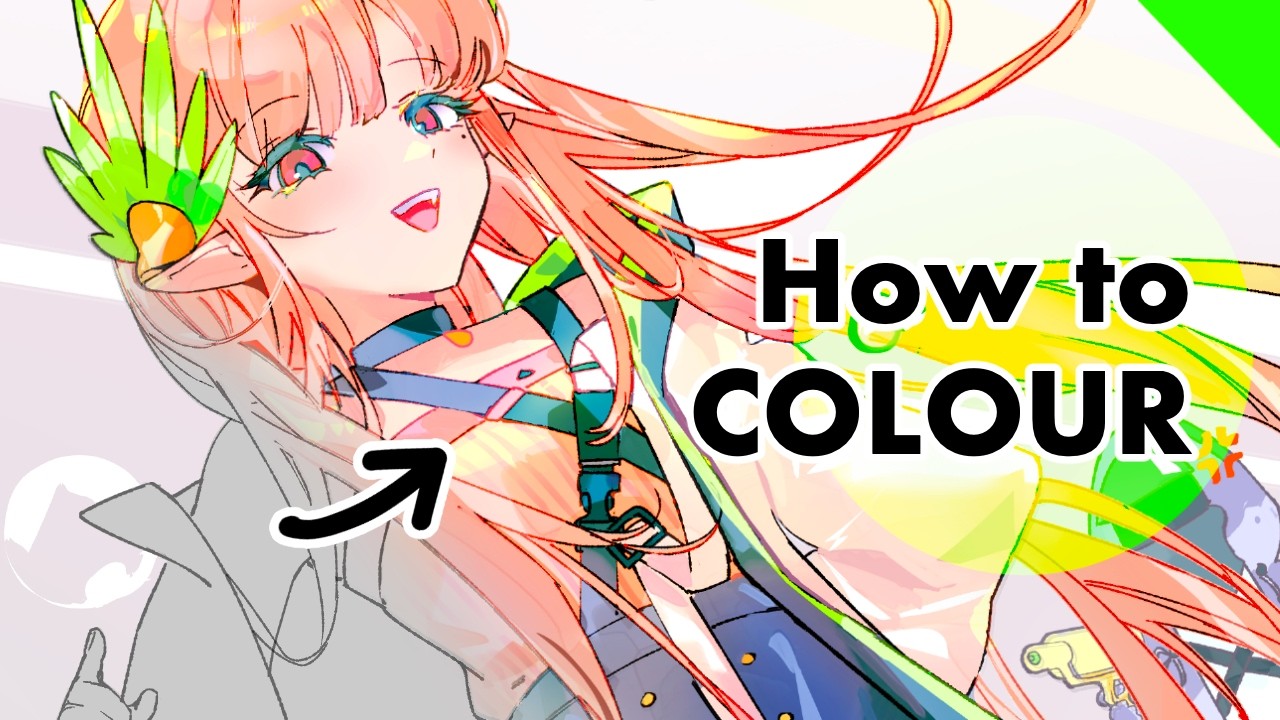How I learned to colour by watching Namie / Arknights Art Style Study