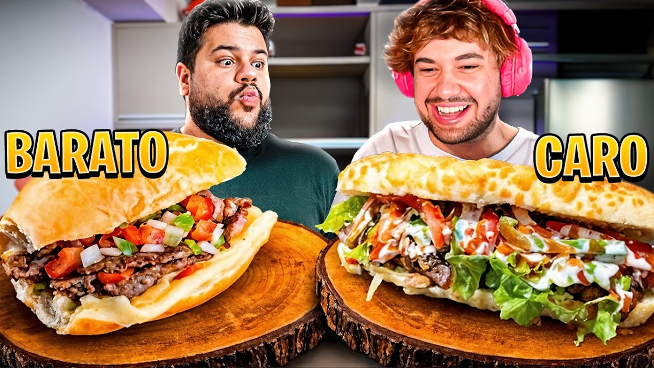 EXPERIMENTANDO CHURRASQUINHO GREGO CARO vs BARATO! - React Thiago Quatroque