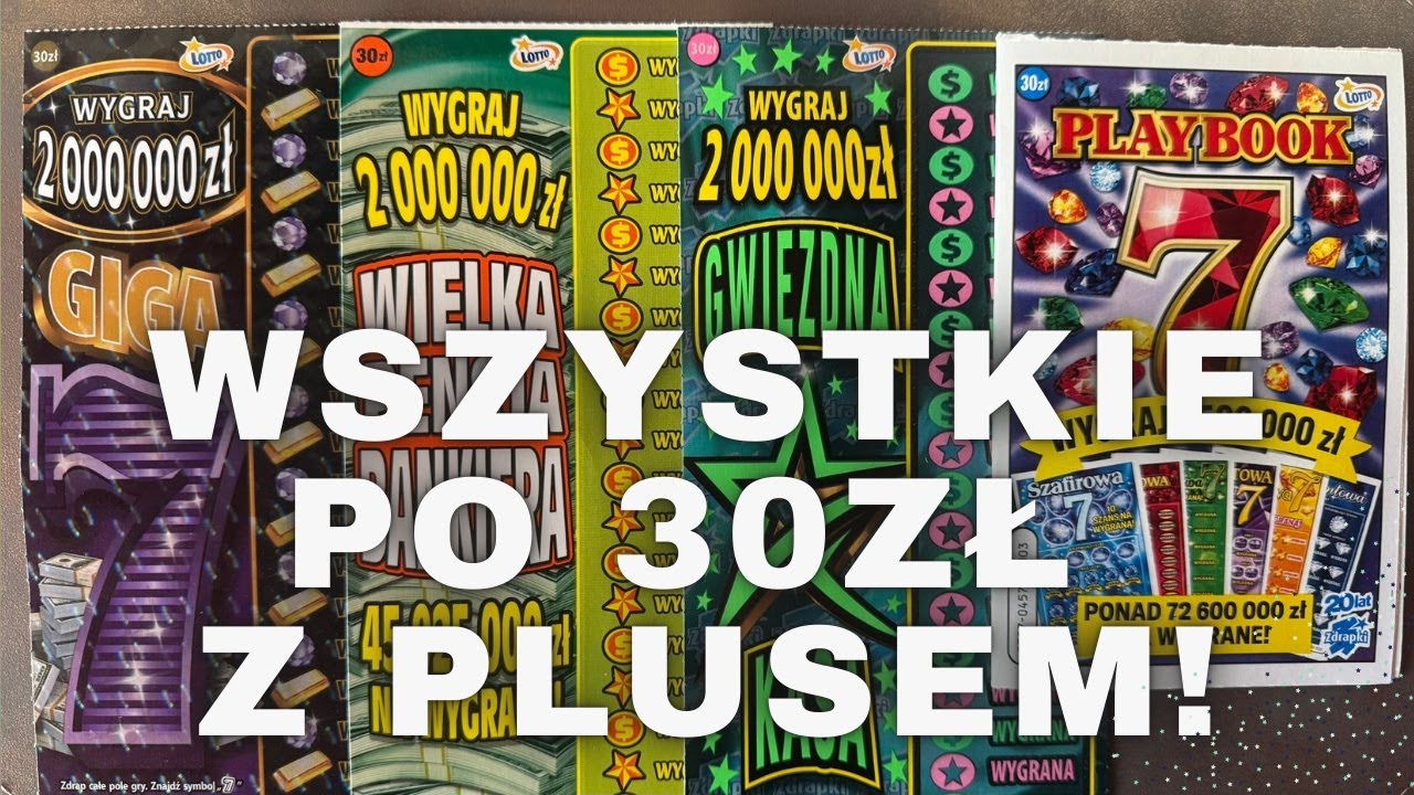 Zdrapki Lotto👉DOGRYWKA WSZYSTKICH ZDRAPEK PO 30 ZŁ😱JEST PLUS!🤑