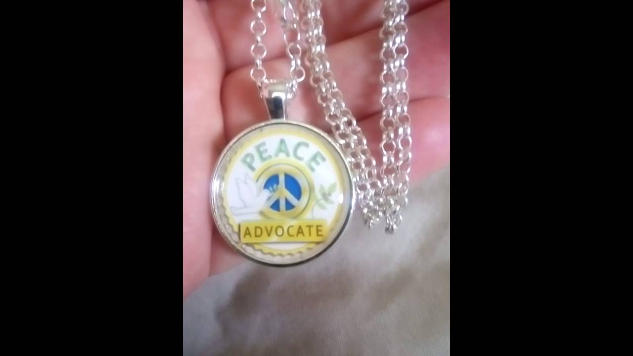 Peace advocate silver jewelry