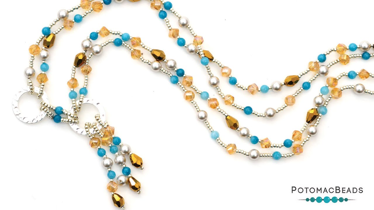 Quick Silver Necklace - DIY Jewelry Making Tutorial by PotomacBeads