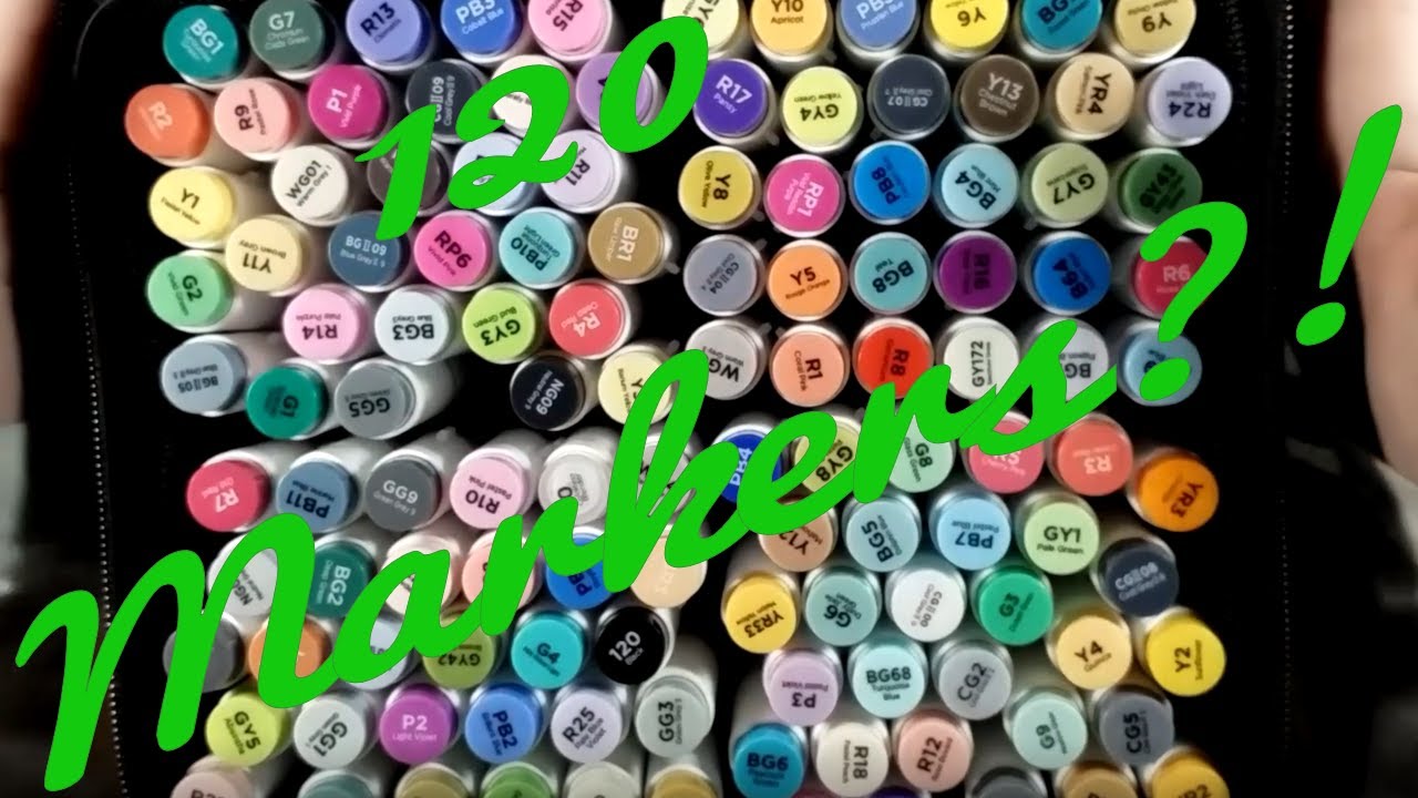Unboxing the 120 Ohuhu Brush Marker Set