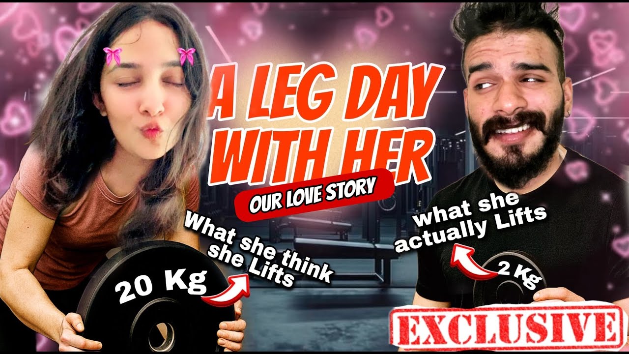 Showing my GF what i actually do in the GYM | A LEG DAY WITH MAALU | LOVE STORY | LAXMAN | @lxmnnnn