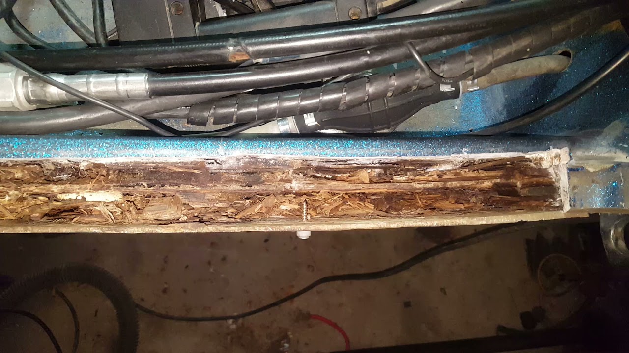 Champion bass boat rotten transom