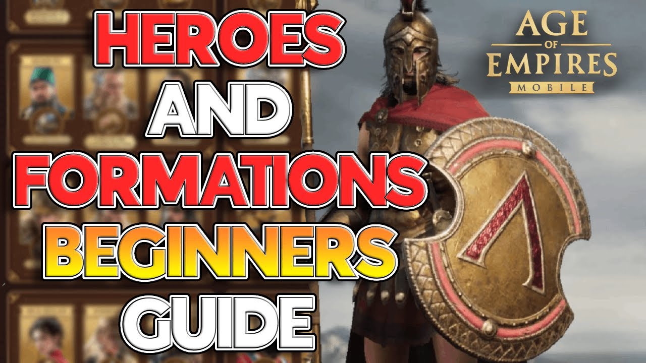 Understand HEROES & LINE-UPS! Beginners Guide to Age of Empires Mobile! #aoemobile