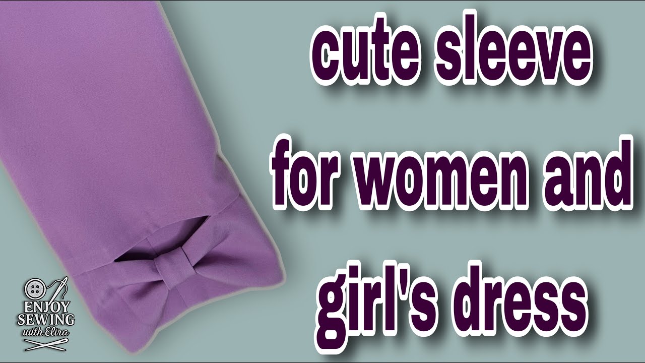 Cute Sleeve Design Sewing Tutorial: Easy & Stylish Sleeve Pattern for Women’s Dresses #sewing