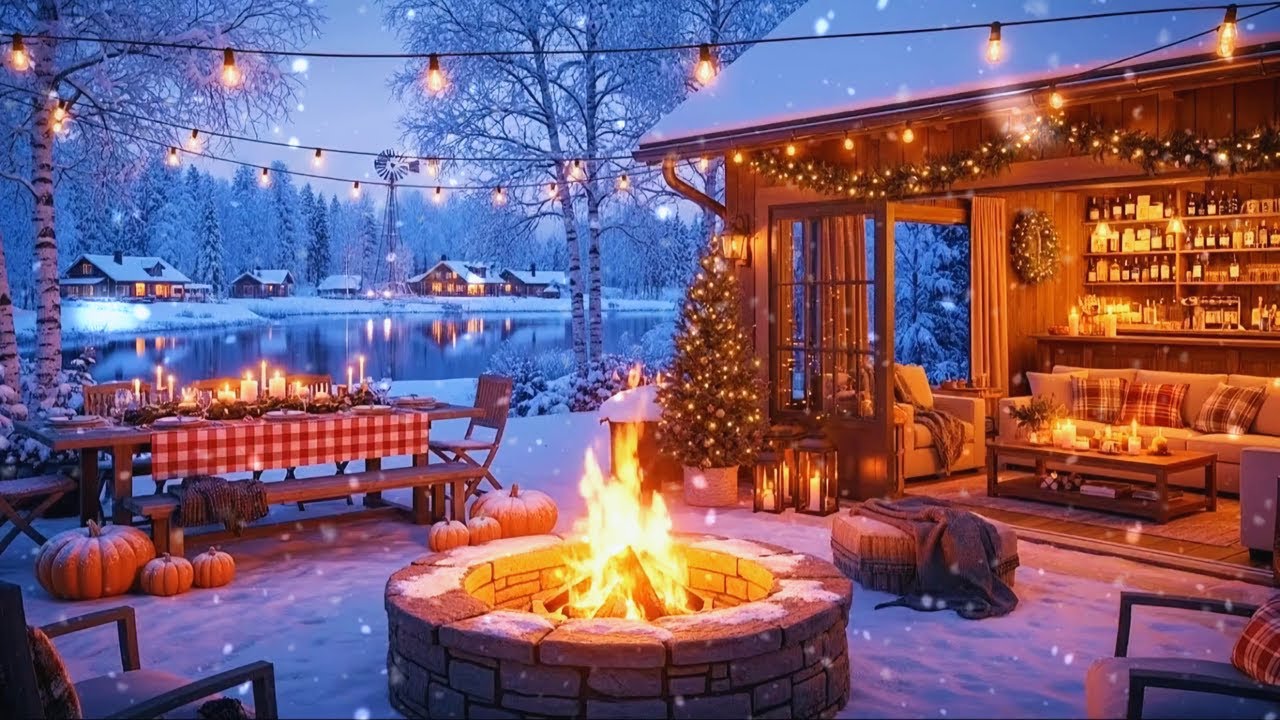 This Cozy Winter Porch Jazz Ambience Transformed My Focus & Relaxation ☕ S1