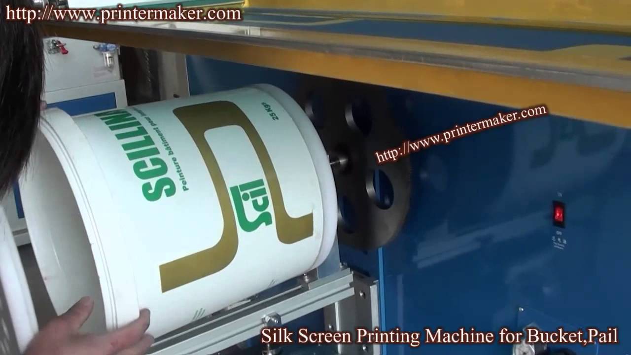 Bucket Screen Printer with Second Color Printing
