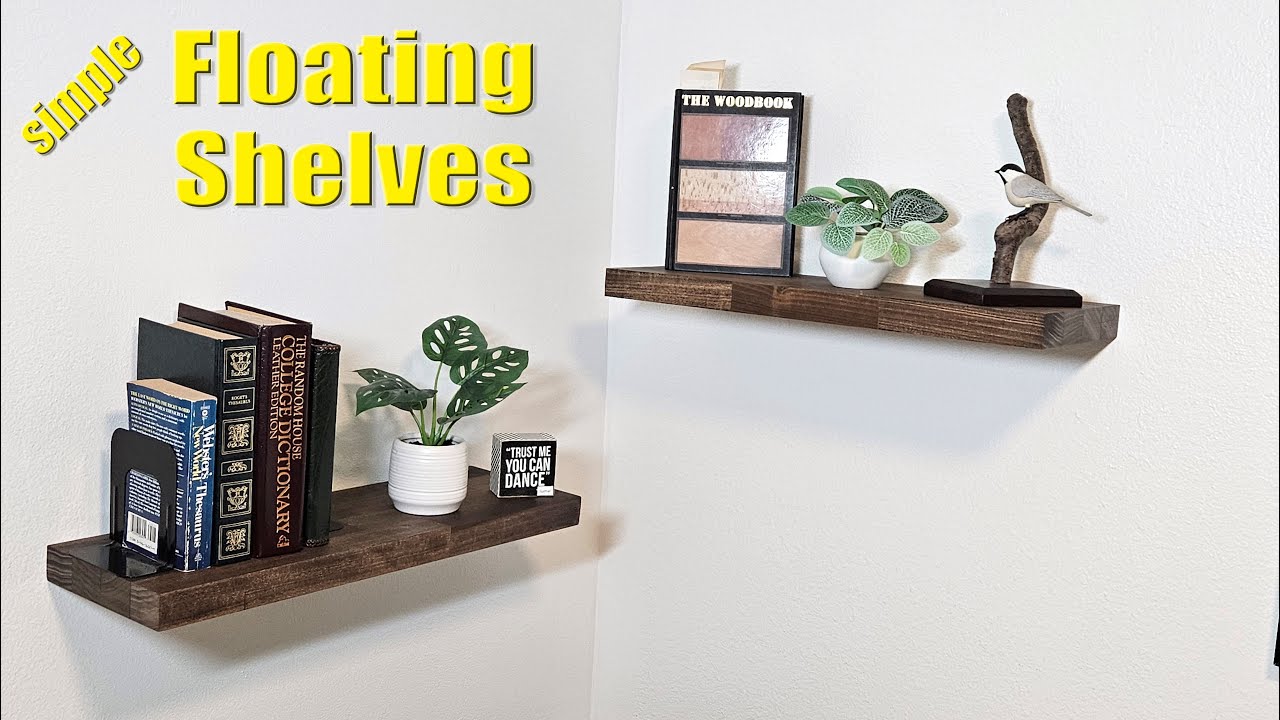 Floating Shelves Installation | Home Office Makeover