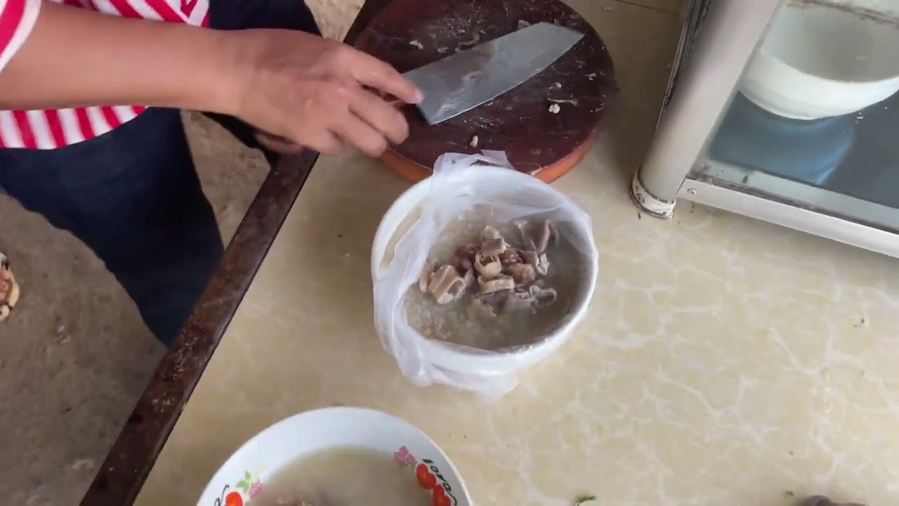 Porridge, Kroeurng Porridge, Cambodia village street food call Bor Bor Kroeurng.