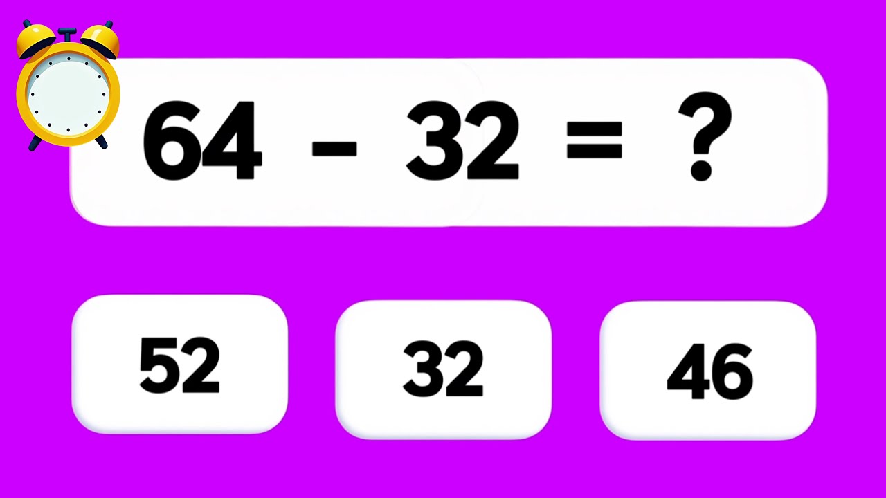 Can You Pass This FUN Quiz? | Double Digit SUBTRACTION | Math Questions for Kids