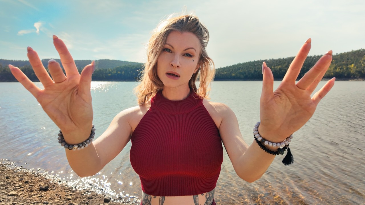 ASMR  Reiki Energy Clearing by the Lake pure hand movements