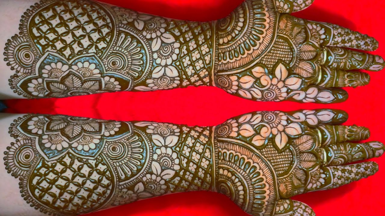 EASY DULHAN MEHENDI DESIGNS FOR FULL HANDS | WEDDING MEHNDI DESIGNS | BRIDAL HENNA MEHNDI DESIGNS