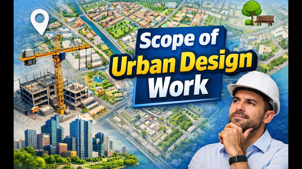 نطاق عمل التصميم العمراني  Scope of Urban Design Work