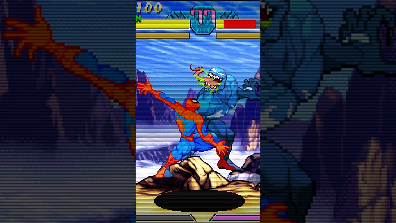 ⚡ Marvel vs. Capcom 1 | Spiderman Freezes with Venom! ⚡