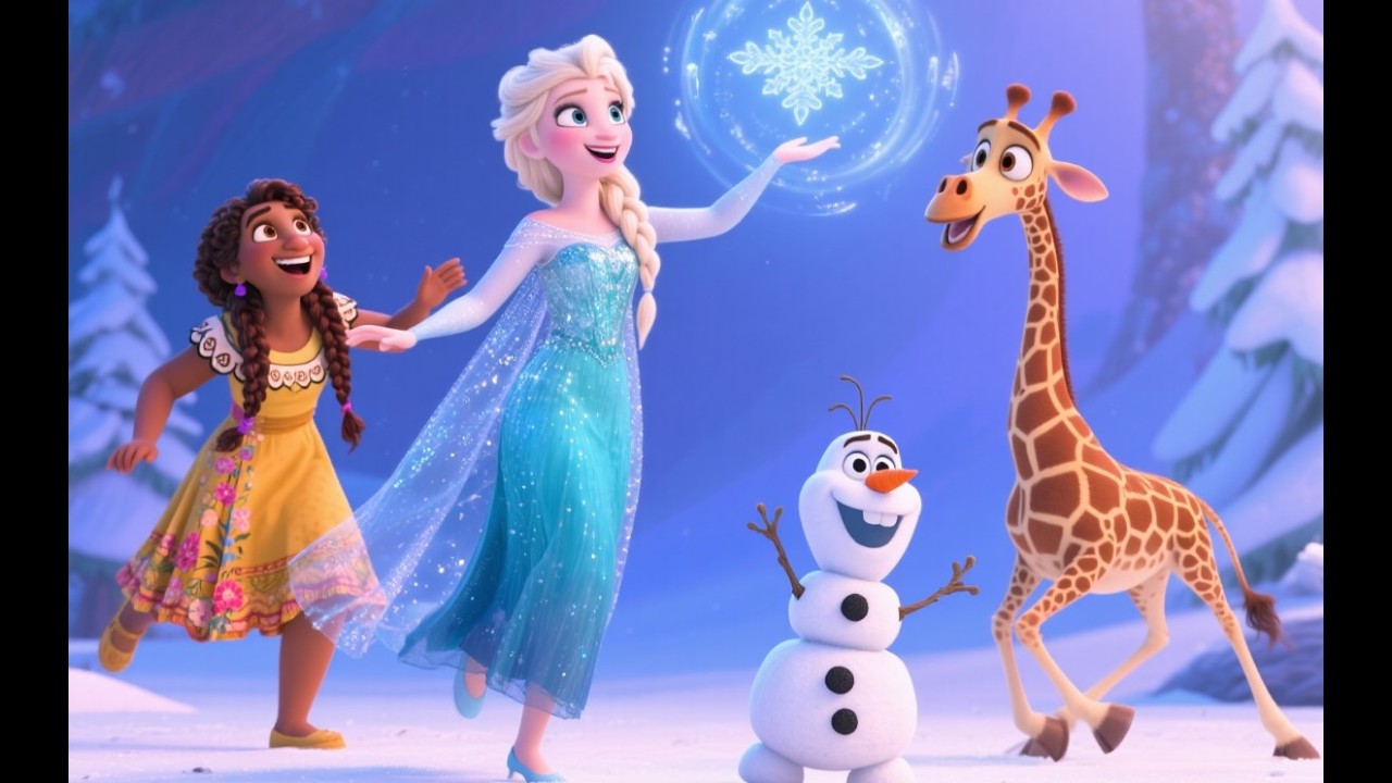 The Snow Queen Meets the Princess of the Savanna | A Frozen & Animal Friendship Adventure