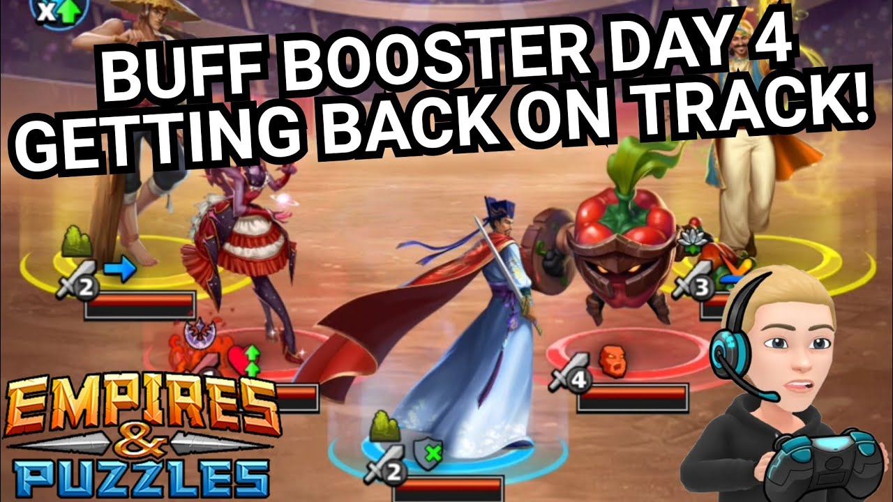 5* Buff Booster Raid Tournament With Commentary - Day 4 - No Green - Empires & Puzzles