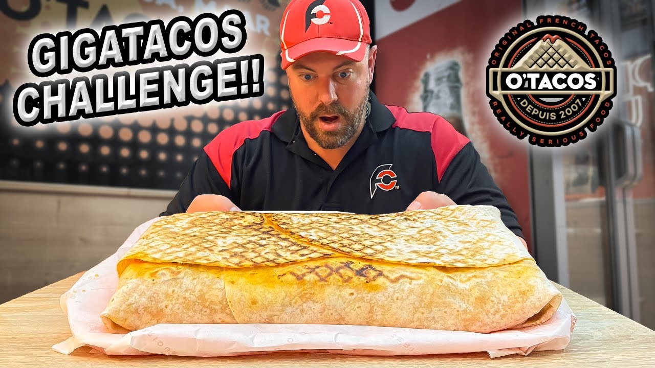Rematching O'Tacos' Giant GIGATACOS Fast Food Challenge!!