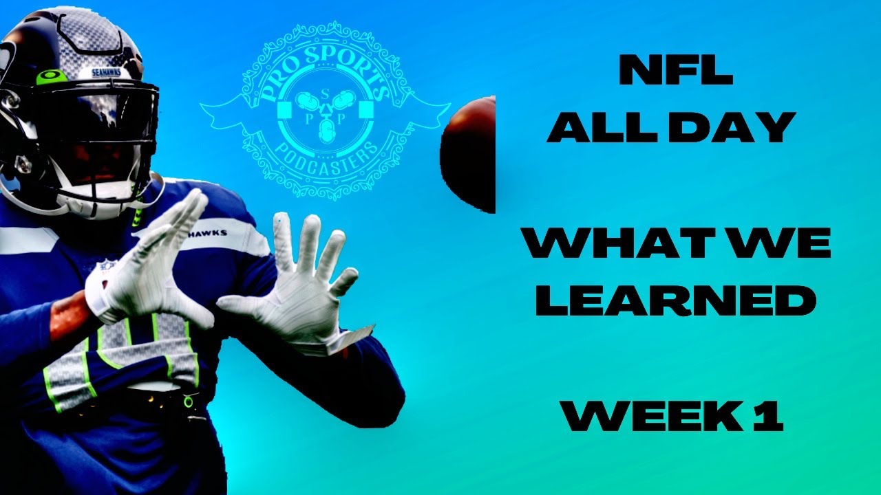 NFL ALL DAY WEEK 1 PLAYBOOK LESSONS