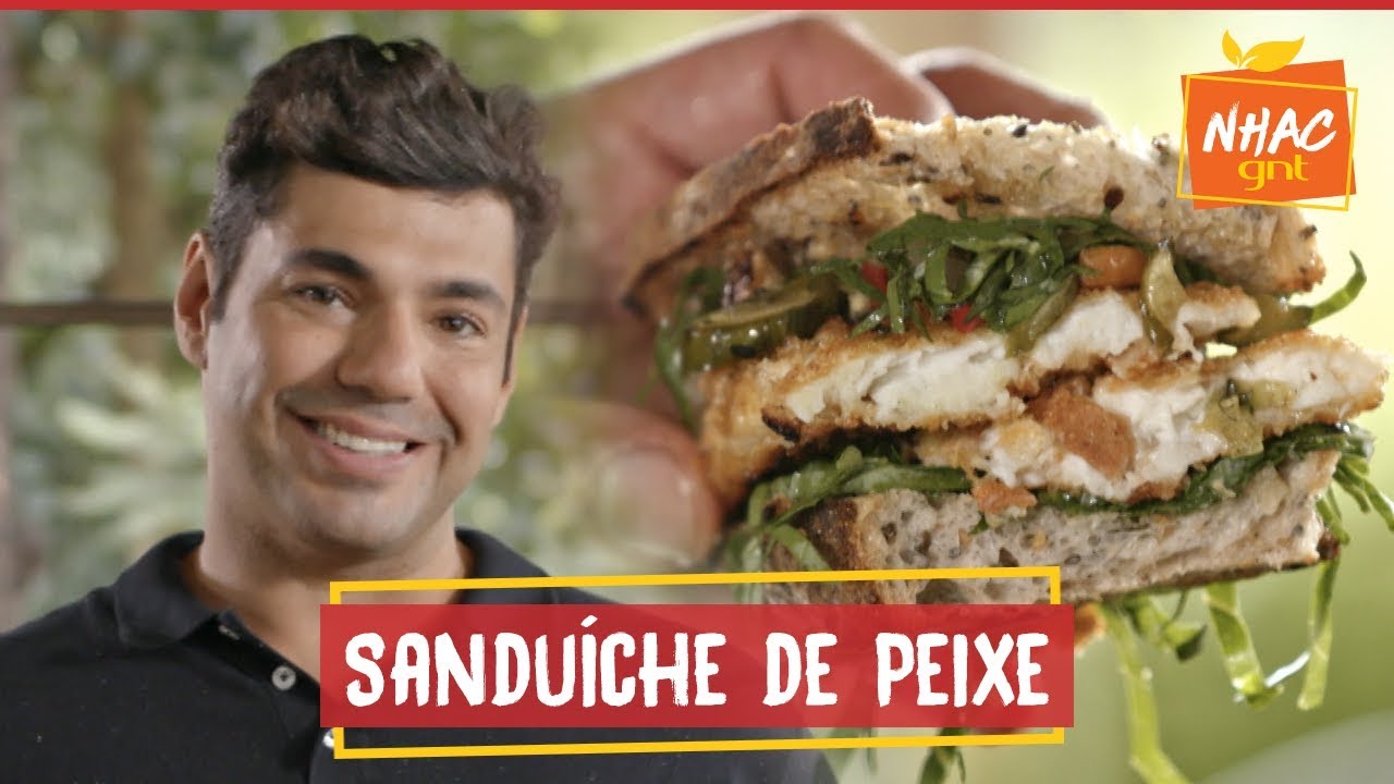 Sanduíche de linguado empanado com crosta de pão e pimenta | Felipe Bronze | Perto do Fogo