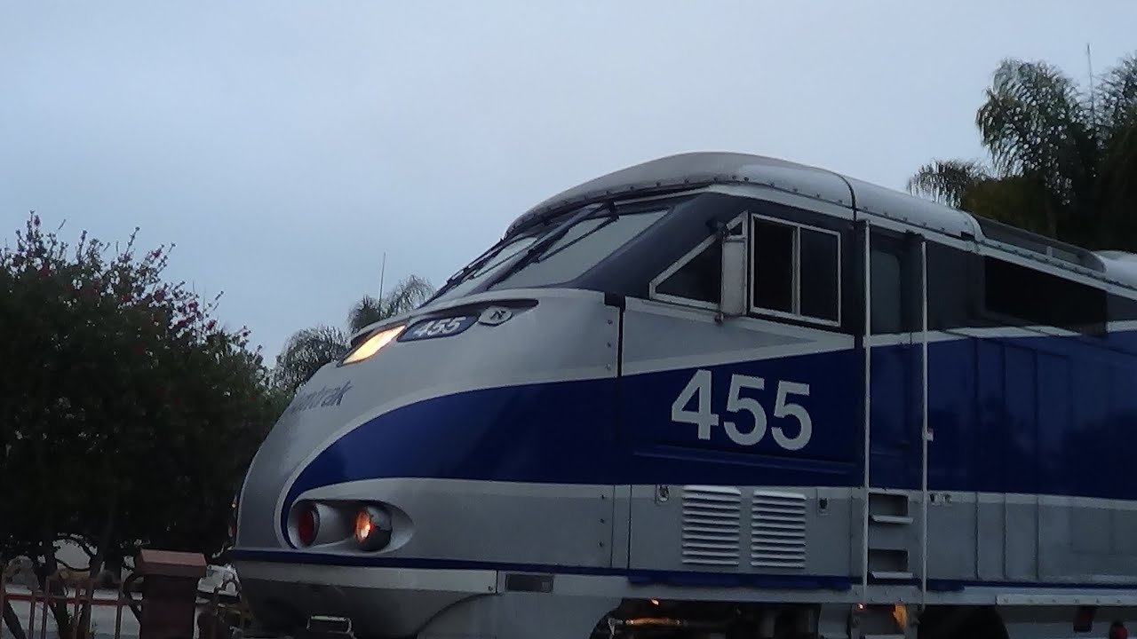 Railfanning Carlsbad Village featuring AMTK 84 and 455's return to the Surfline