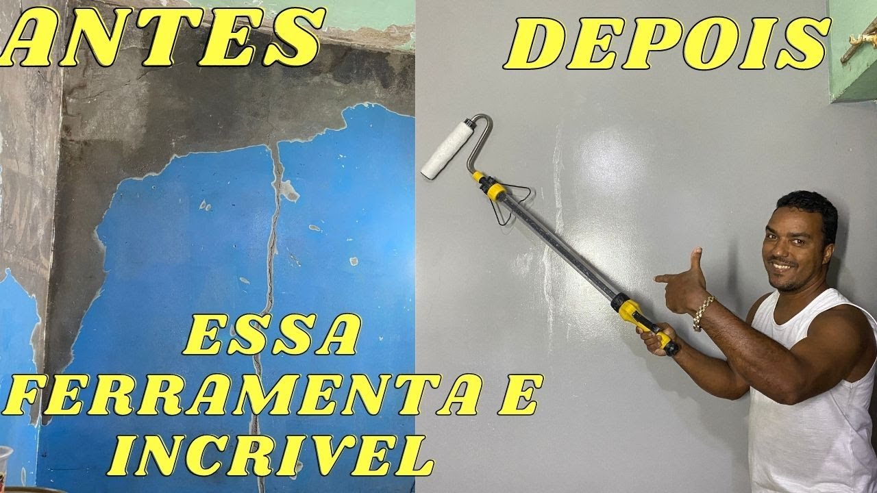 COMO PINTAR UMA PAREDE  COM ESSA FERRAMENTA. FICA FACIL E RAPIDO ECONOMICA PASSOA A PSSO COMPLETO