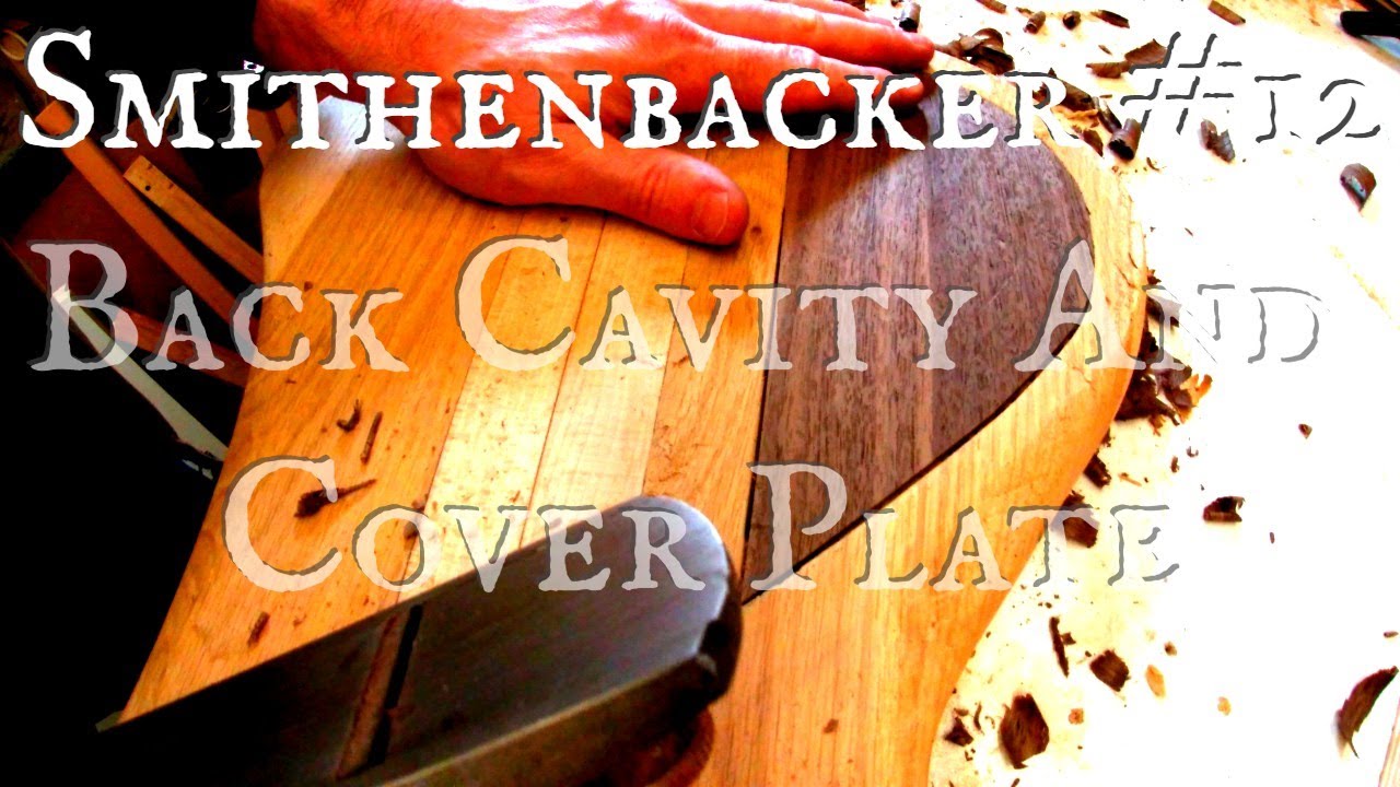 Making My Own Rickenbacker Bass #12: Digging Out The Back Cavity And Making The Cavity Cover Plate