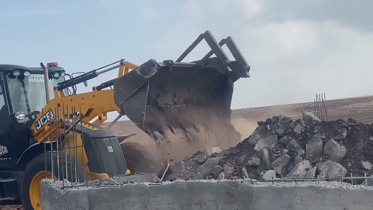 JCB 4CX İLE TEMEL DOLGUSU