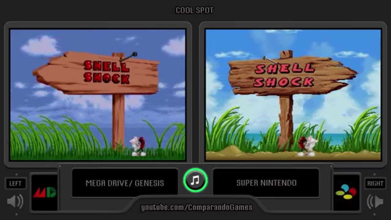 Cool Spot (Sega Genesis vs Snes) Side by Side Comparison