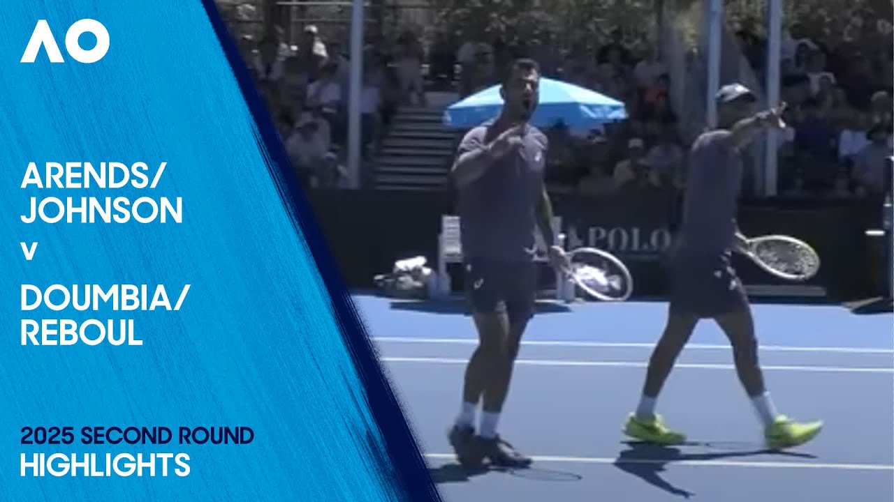Arends/Johnson v Doumbia/Reboul Highlights | Australian Open 2025 Second Round
