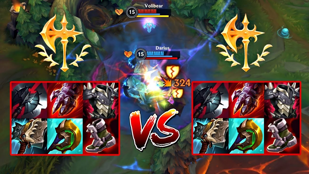 DARIUS VS VOLIBEAR FULL BUILD FIGHTS | SEASON 10 | PATCH 4.3 B | WILD RIFT