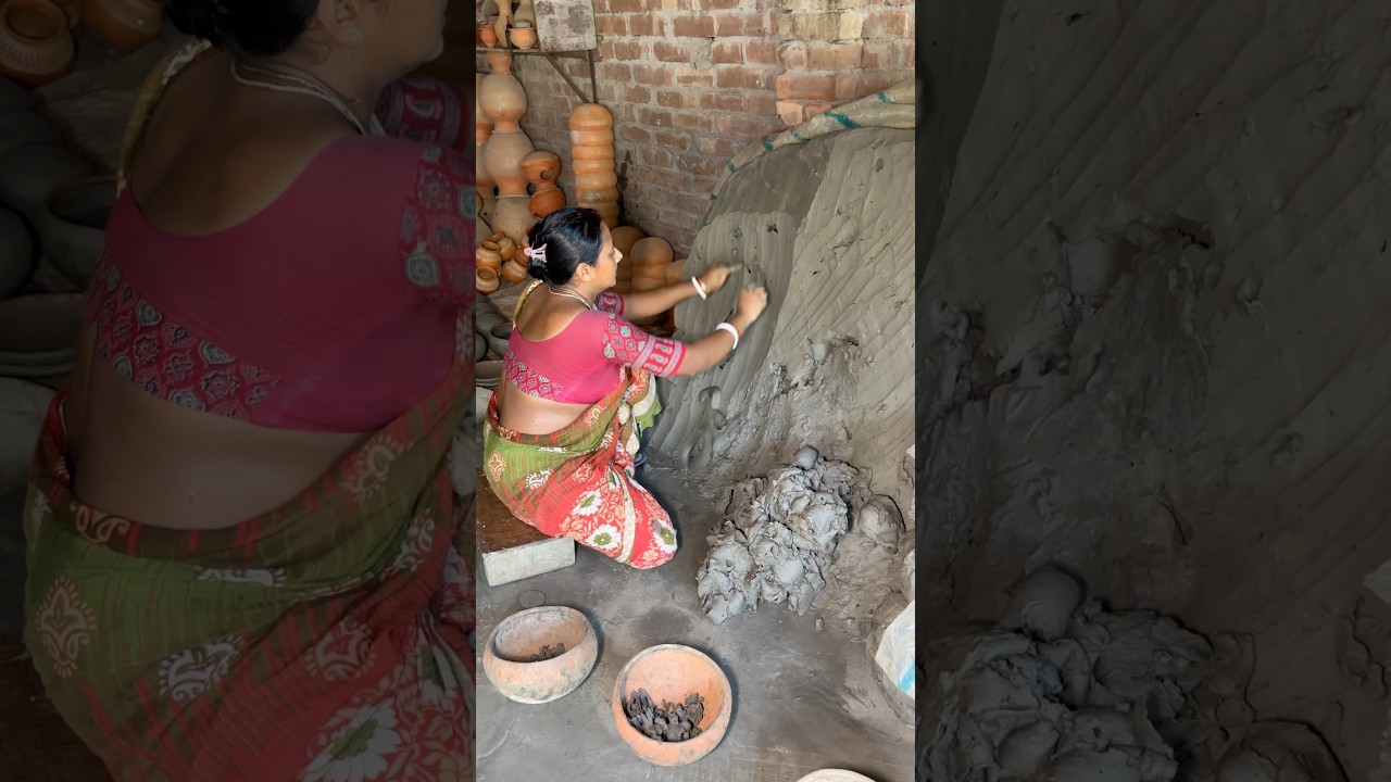 How to Make Clay Pots in Indian Village 