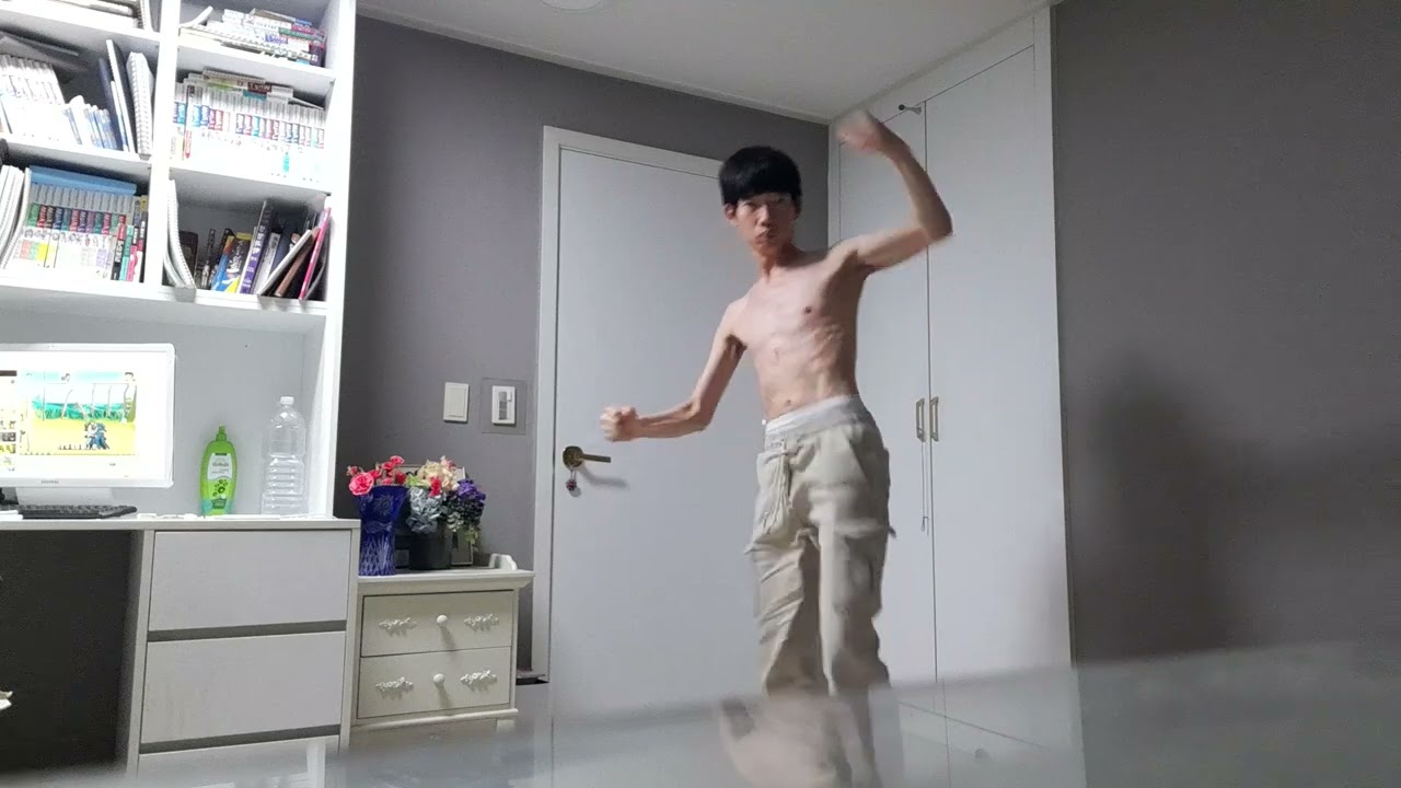 {1970년대방식태권도}+{당수도}+{택견}+{수박희} 를 마구 뒤섞어서 동작 을 함.