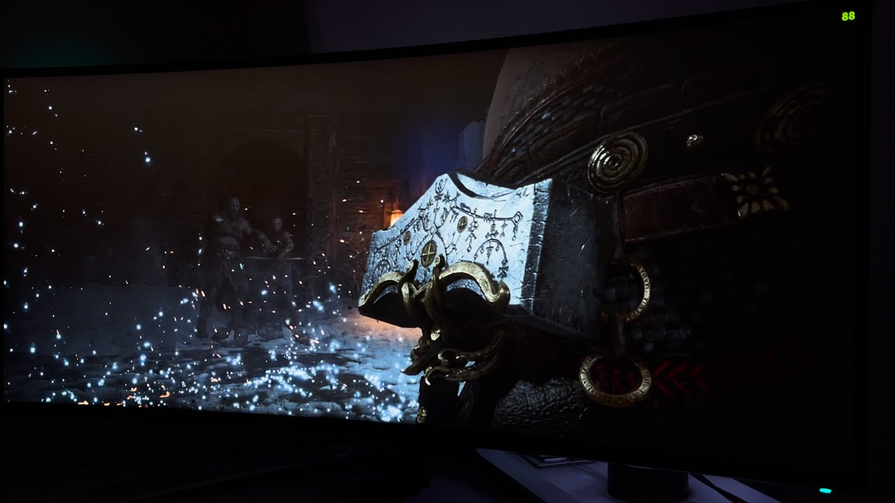 Kratos VS Thor on a 38 Inch Ultrawide Monitor. GOW: Ragnarök Ultra Graphics (4K 60FPS)