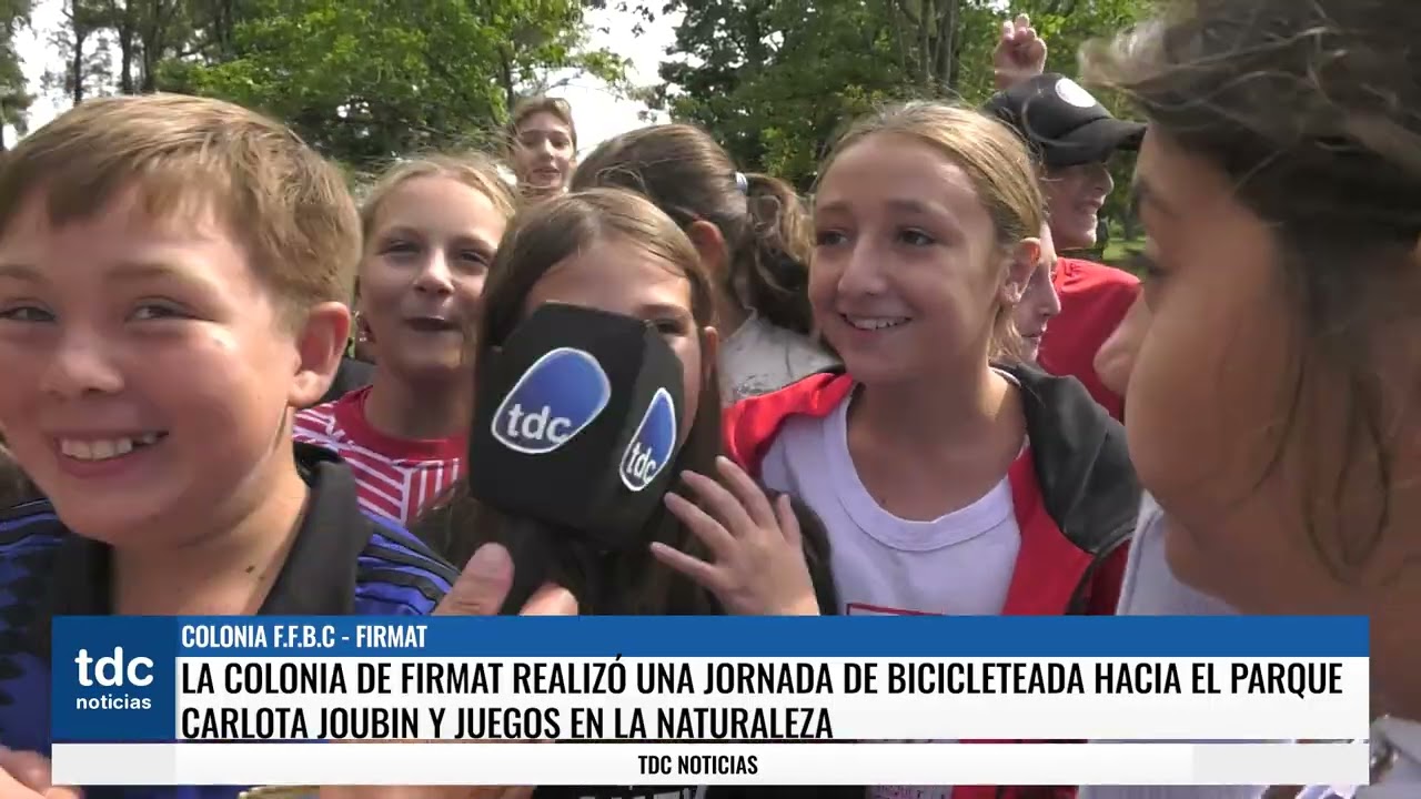 FIRMAT | LA COLONIA DE FIRMAT RELIZÓ UNA JORNADA DE BICICLETEADA HACIA EL PARQUE CARLOTA JOUBIN