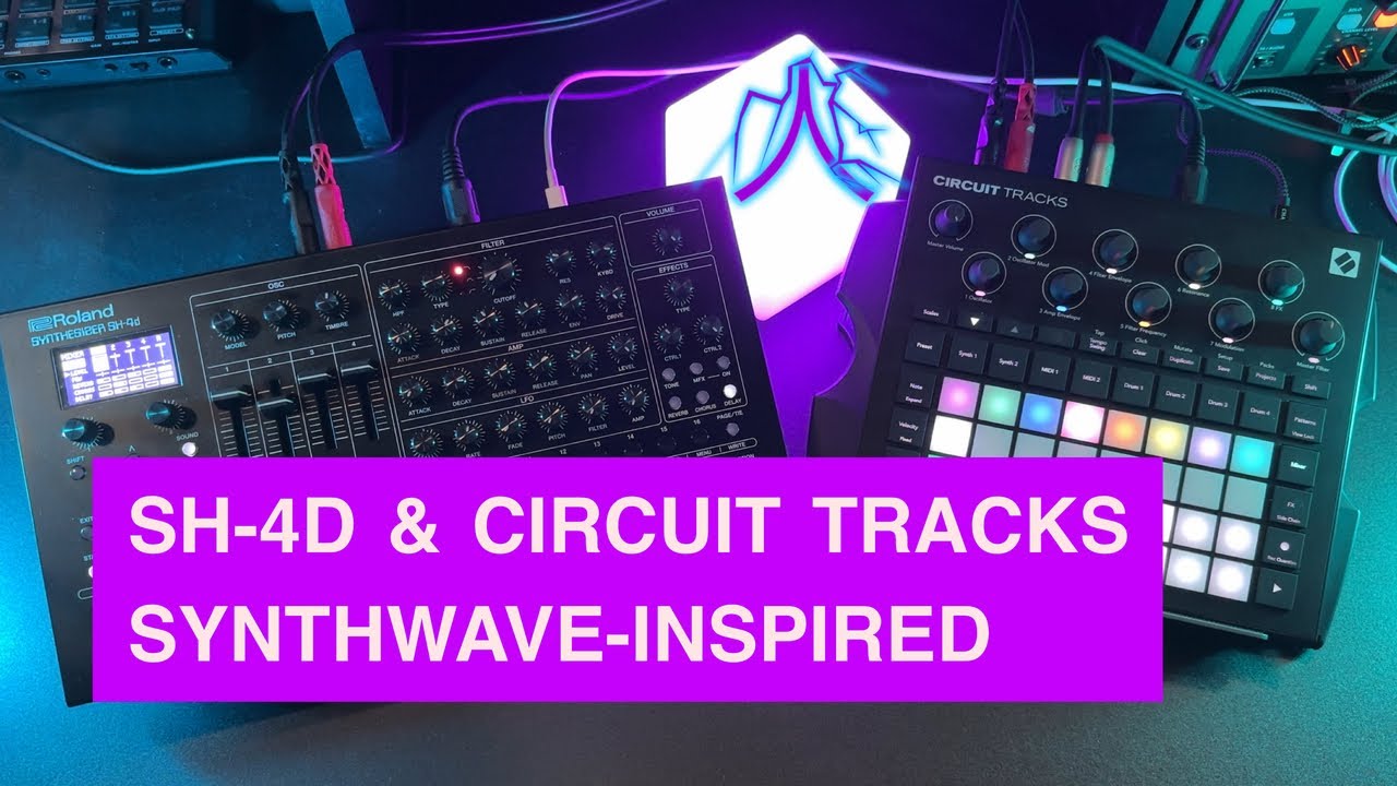 Roland SH-4d & Novation Circuit Tracks - Synthwave-inpired Improv