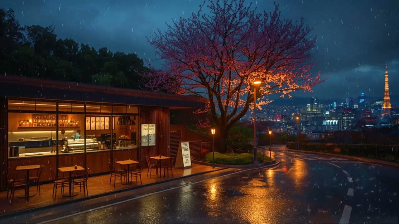 90's Lofi cafe musik | Rainy Lofi Hip Hop - For Relaxation Deep Focus and Sleep 