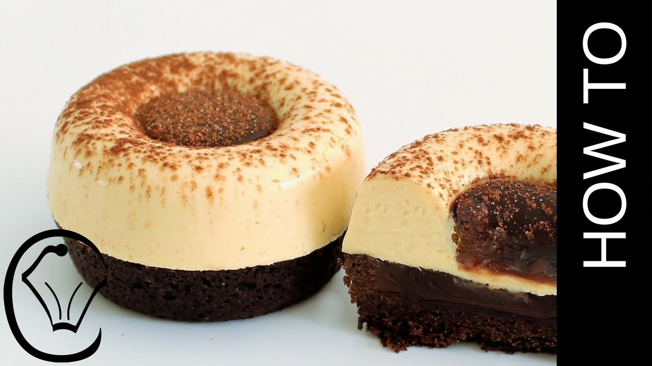 Caramel Cheesecake Mousse Tarts filled with Chocolate Truffle Ganache